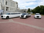 Крайслер 300C черно-белый лимузин